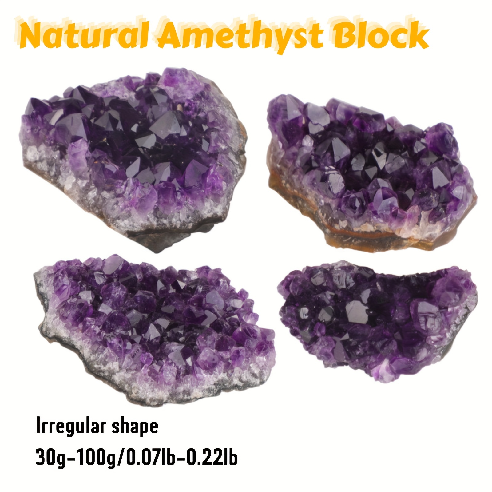 Natural Amethyst Block for Home Decoration